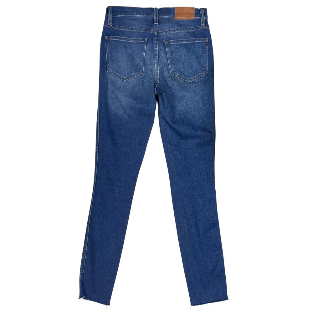 Madewell 10" Roadtripper Skinny Jeans‎ Women's Size 26 Ripped Knee Raw Hem Denim - Picture 2 of 6